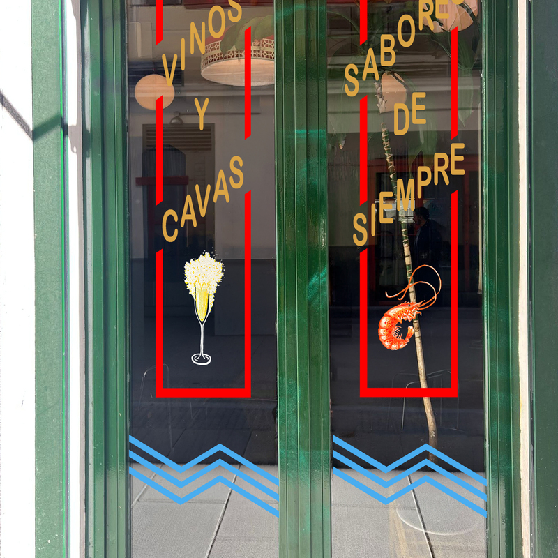 Vinilo sobre cristal